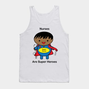 Nurse Male Black Super Hero Tank Top